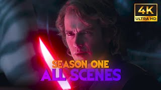 Anakin Skywalker All Scenes 4K  Ahsoka Series [upl. by Ehpotsirhc]