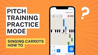 Practice Pitch Matching with Singing Carrots pitch training practice mode [upl. by Limay]