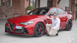 THIS is the New Alfa Romeo Giulia GTAm FIRST DRIVE [upl. by Alaham515]