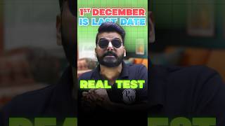 Real Test Registration Last Date Shorts CA PW [upl. by Anabahs]