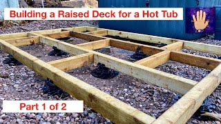 Building a Raised Hot Tub Deck with StrataRise Joist Support Pedestals Part 1 of 2 [upl. by Mccollum522]