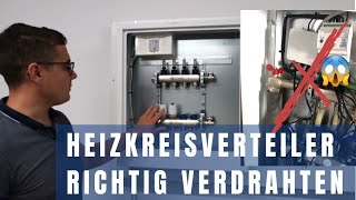 Heizkreisverteiler verdrahten KNX Heizungsverteiler montieren Heizungssteuerung  Smarthome [upl. by Carlina668]