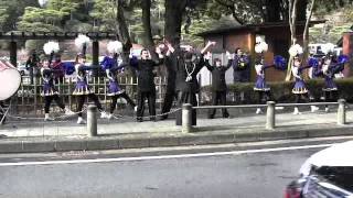 2012箱根駅伝 中央大学応援風景 若き血潮→百番＆柏原選手 [upl. by Indnahc]