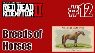 RDR2  Breeds of Horses– 12 Missouri Fox Trotter  Cigarette Card – Türkçe – Tayperyum [upl. by Alikam]