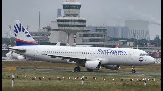 SunExpress Airbus A320232 LYNVZ XQ663 Taxiing  Takeoff at Berlin Tegel Airport [upl. by Artap]