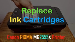 Canon PIXMA MG2555s Ink Cartridge Replacement [upl. by Areivax271]