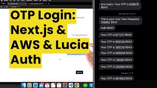 Secure Login with SMS OTP Using Nextjs 14 Lucia Auth amp AWS SNS A Complete Tutorial [upl. by Karp]