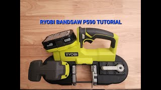 Ryobi Band Saw Tutorial and Blade Change P590 [upl. by Feingold]