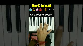 PacMan Theme Song  Piano Tutorial  pianolessons pianotutorial shorts [upl. by Aihseym]