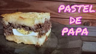 PASTEL DE PAPA CON CARNE MOLIDA  Receta Paso A Paso [upl. by Brockie]