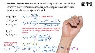 Fizika 2  ELEKTROMAGNETIZAM  zadatak Kulonov zakon  elektrostatika [upl. by O'Doneven]