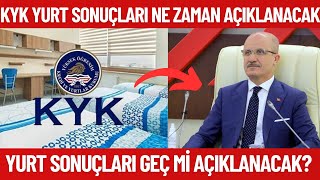 2024 KYK Yurt sonuçları ne zaman açıklanacak Yurt sonuçlarının açıklanma tarihi [upl. by Selia717]