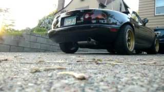 GoodWin racing Roadstersport 3 exhaust on 1994 Miata [upl. by Annwahsal]