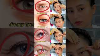 🤯♨️ eyes yogafor droppy eyelidlift eyelideyes wrinklespuffywithout surgery ♨️ antiagingshorts [upl. by Sadye]