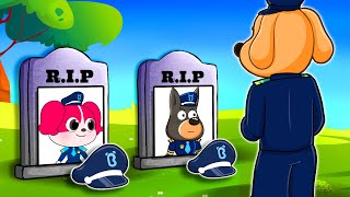 Goodbye Sheriff Papillon and Officer Doberman  Very Sad Story  Sheriff Labrador Paper Story [upl. by Engle]