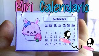 Ideas para organizarte Haz un mini calendario fácil  Easy mini calendar [upl. by Asabi4]