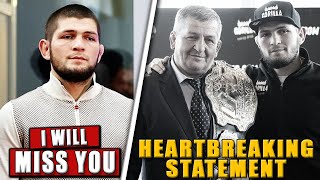 Khabib BREAKS SILENCE following the passing of his father Perry training with Romero BispingConor [upl. by Nnaarat28]