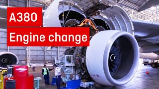 A380 engine change in 40 seconds [upl. by Haddad]