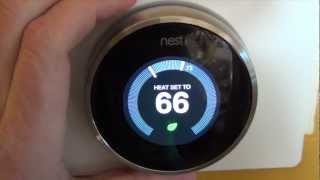 Nest Thermostat Info Review of Device and Software [upl. by Esinert]