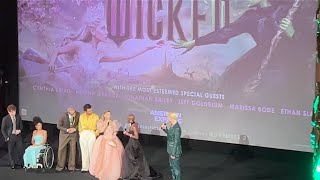 Cynthia Erivo Ariana Grande amp cast intro WICKED for the first time ever in Sydney Australia [upl. by Winslow139]