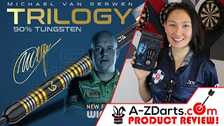 Michael van Gerwen MVG Trilogy Darts by Winmau  Product Review  Jen Mounts [upl. by Oirasec587]