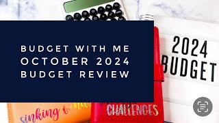 Budget With Me  October 2024 Review  Income  Expenses  Savings  Debt  Goals  Q4 Focus  Taxes [upl. by Lehpar]