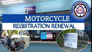 LTO RENEWAL OF MOTORCYCLE REGISTRATION  PAANO MAGRENEW NG REHISTRO NG MOTORSIKLO [upl. by Samira]