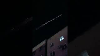 Unidentified object with burning trail spotted over Khabarovsk Russia [upl. by Jat]