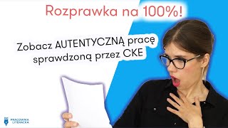 Rozprawka na 100 Zobacz autentyczną pracę maturalną sprawdzoną przez CKE matura2021 językpolski [upl. by Scharff]