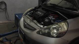 Honda Jazz L15A On Dyno [upl. by Hama]