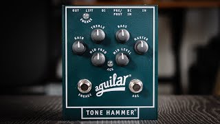 Aguilar Tone Hammer DIPreamp  DEMO [upl. by Nwahsid]