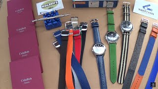 Watch Strap Changing Guide  New Luxury Watch Straps From Colareb Roma  Wrist Candy Perlons Review [upl. by Carrissa253]