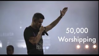 HOLY Spirit Falls on PASSION 2024 with 50000 Worshippers Watching worship holyspirit jesus [upl. by Churchill]