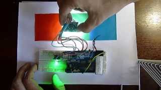 TCS3200 color sensor Arduino RGB LED [upl. by Odlanir]