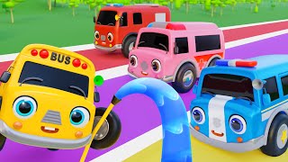 Car Wash Song  Wheels on the Bus  Finger Family  Nursery Rhymes amp Kids Songs  Baby Car Songs TV [upl. by Hassadah]