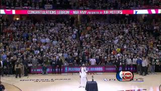 LeBron James MVP Trophy Presentation Speech [upl. by Eetak]