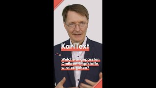 Welche angepassten CoronaImpfstoffe wird es geben Karl Lauterbach antwortet KarlText shorts [upl. by Yeleak]