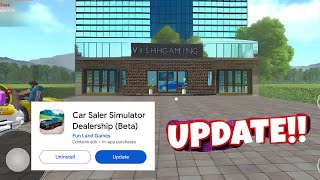 Update Now  Car Saler Simulator Dealership [upl. by Inttirb]