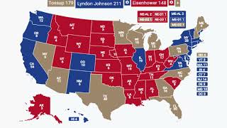 2024 Election Prediction  Lyndon Johnson vs Dwight Eisenhower [upl. by Leiahtan]