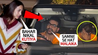 Mera Pati Kha Gai 😲 Malaika Arora got mad Stopped her husband Arbaaz Khans car to abuse Shura Khan [upl. by Bloch]