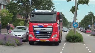 Brandweer Velsen Zuid 2X WT 122462 8X TS 122430 9X HW 122450 1X WO 122410 met spoed naar meldingen [upl. by Shifrah383]