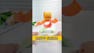 How to Make Happy Swing with Paper  Handmade DIY shorts [upl. by Trev141]