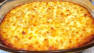 Old Fashioned Corn Pudding  Corn Casserole Recipe [upl. by Edeline60]