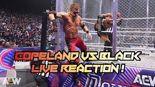 ADAM COPELAND VS MALAKAI BLACK BARBWIRE STEEL CAGE MATCH LIVE REACTION [upl. by Naelopan32]