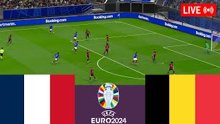 France vs Belgium LIVE Euro Cup 2024 Germany Full Match  Simulation Video Games [upl. by Ahsinroc]