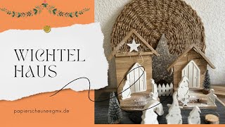 Wichtelhaus aus Klötzchen diy wichtel diyprojects [upl. by Olyhs]