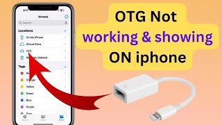 How to fix OTG Not working ON iphone [upl. by Bunch]