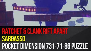 Ratchet amp Clank Rift Apart  Sargasso  Pocket dimension 7317186 puzzle [upl. by Ewolram]