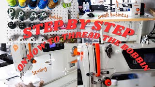 How To Thread Bobbin On Vevor JK9803 Industrial Sewing Machine  Step  By  Step Tutorial [upl. by Ellivnarg]