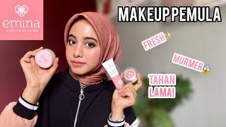 EMINA ONE BRAND MAKEUP TUTORIAL  REVIEW COCOK BUAT PEMULA [upl. by Gaul]